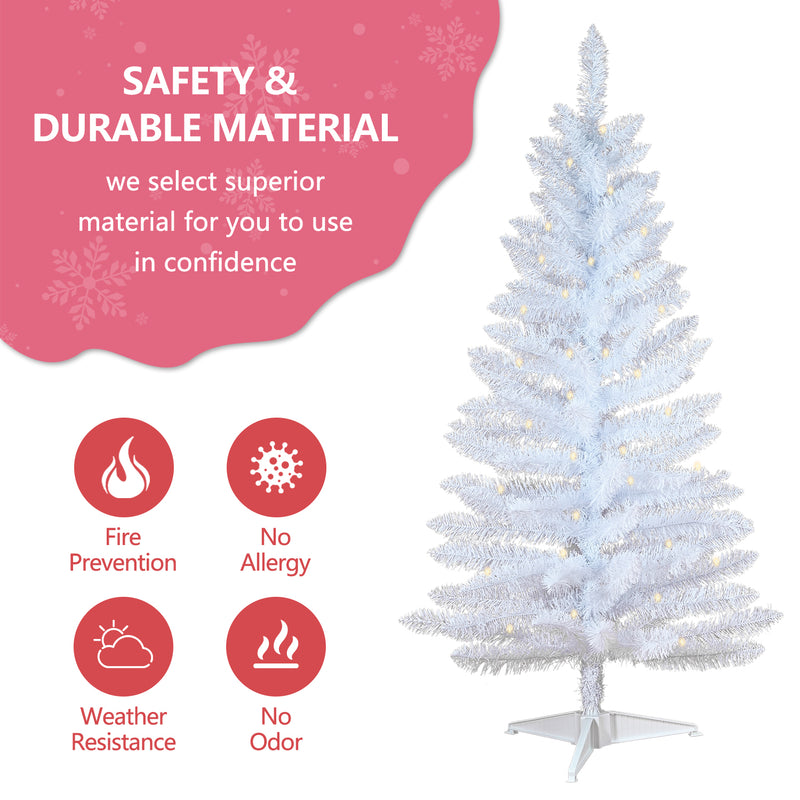 White Artificial Mini Christmas Tree Small Xmas Tree Indoor Outdoor Home Holiday Xmas Decoration