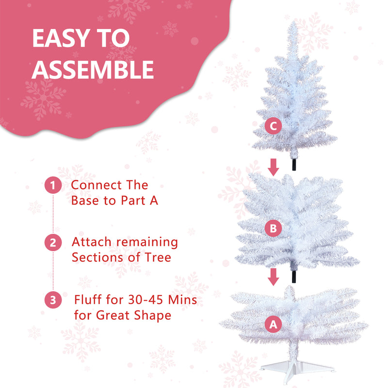 White Artificial Mini Christmas Tree Small Xmas Tree Indoor Outdoor Home Holiday Xmas Decoration