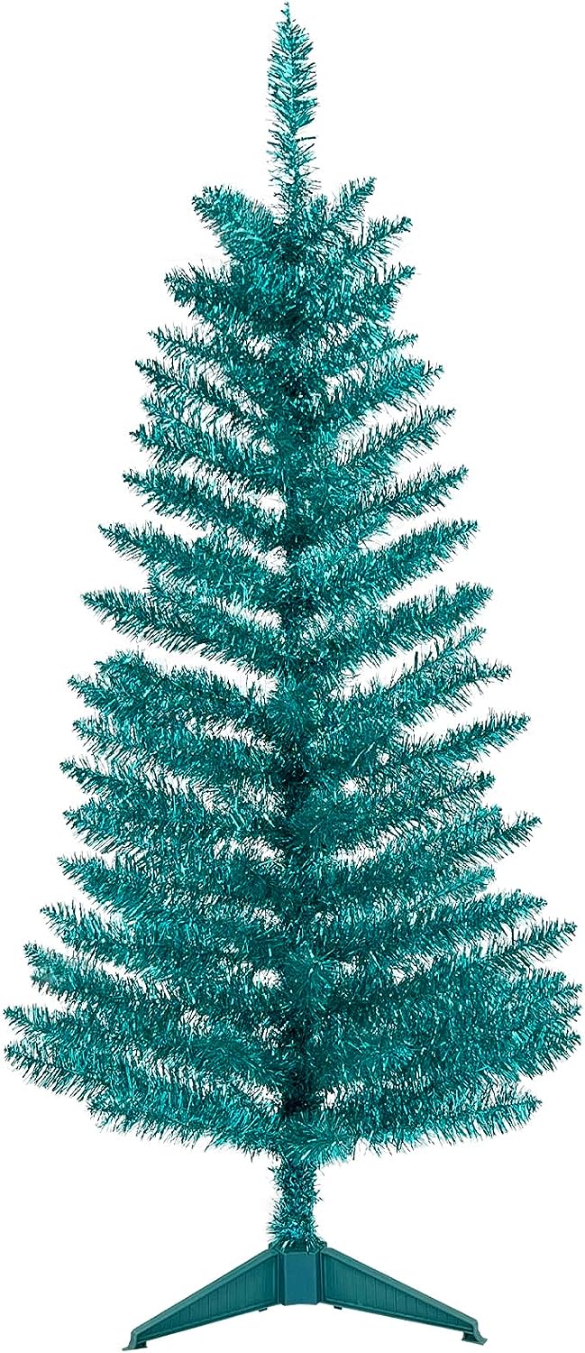 Blue Artificial Mini Christmas Tree Small Xmas Tree Indoor Outdoor Home Holiday Xmas Decoration