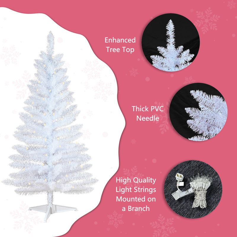 White Artificial Mini Christmas Tree Small Xmas Tree Indoor Outdoor Home Holiday Xmas Decoration