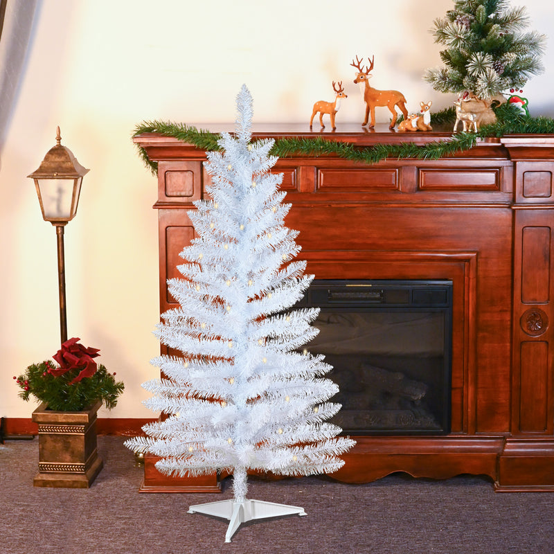 White Artificial Mini Christmas Tree Small Xmas Tree Indoor Outdoor Home Holiday Xmas Decoration