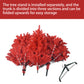 Specializing in Artificial Red Christmas Trees from Germany, Maylavu Fully Real Halloween Christmas Tree, Easy to Assemble with Christmas Tree Metal Stand, Artificial Tree 900 Branches Holiday Outdoor Indoor Decoration