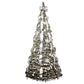 6ft Flocked Pop Up Christmas Tree, Artificial Xmas Tree, Collapsible, Silver
