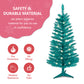 Blue Artificial Mini Christmas Tree Small Xmas Tree Indoor Outdoor Home Holiday Xmas Decoration