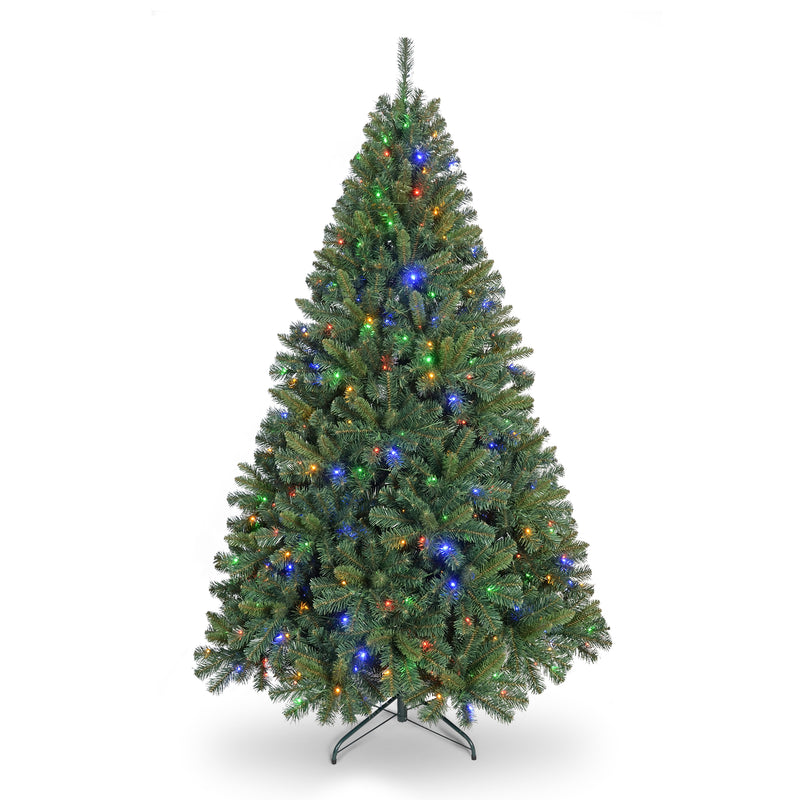 6ft Pre-Lit Artificial Christmas Tree, Wifi App-Controlled Multi-Color LED Lights