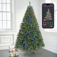 6ft Pre-Lit Artificial Christmas Tree, Wifi App-Controlled Multi-Color LED Lights