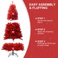 Specializing in Artificial Red Christmas Trees from Germany, Maylavu Fully Real Halloween Christmas Tree, Easy to Assemble with Christmas Tree Metal Stand, Artificial Tree 900 Branches Holiday Outdoor Indoor Decoration