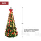 6ft Pre-Lit Pop-up Christmas Tree, Pre-Decorated Artificial Xmas Tree