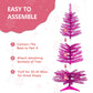 Pink Artificial Mini Christmas Tree Small Xmas Tree Indoor Outdoor Home Holiday Xmas Decoration