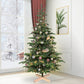 Leheyhey 7FT Pre-Lit Christmas Tree with 941 PE&PVC Mixed Tips, 400 Lights, Wooden Base