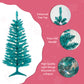 Blue Artificial Mini Christmas Tree Small Xmas Tree Indoor Outdoor Home Holiday Xmas Decoration