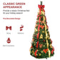 Bringstar 7.5FT Pop-up Christmas Tree Pull-up Artificial Xmas Tree Pre-Decorated, 200 LED Lights