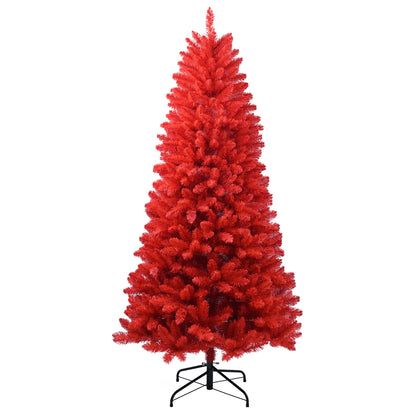 Specializing in Artificial Red Christmas Trees from Germany, Maylavu Fully Real Halloween Christmas Tree, Easy to Assemble with Christmas Tree Metal Stand, Artificial Tree 900 Branches Holiday Outdoor Indoor Decoration