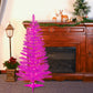 Pink Artificial Mini Christmas Tree Small Xmas Tree Indoor Outdoor Home Holiday Xmas Decoration