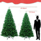 7ft Christmas Tree, Premium Hinged Spruce Artificial Holiday Christmas Pine Tree with 440 Branch Tips, Ideal for Home, Office, and Xmas Party Decoration, Includes Metal Foldable Stand