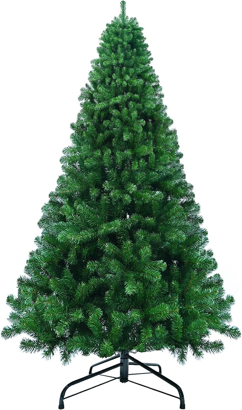 Christmas Tree, Premium PVC Fir Artificial Holiday Christmas Tree, Ideal for Home, Office, and Xmas Party Decoration, Includes Metal Foldable Stand