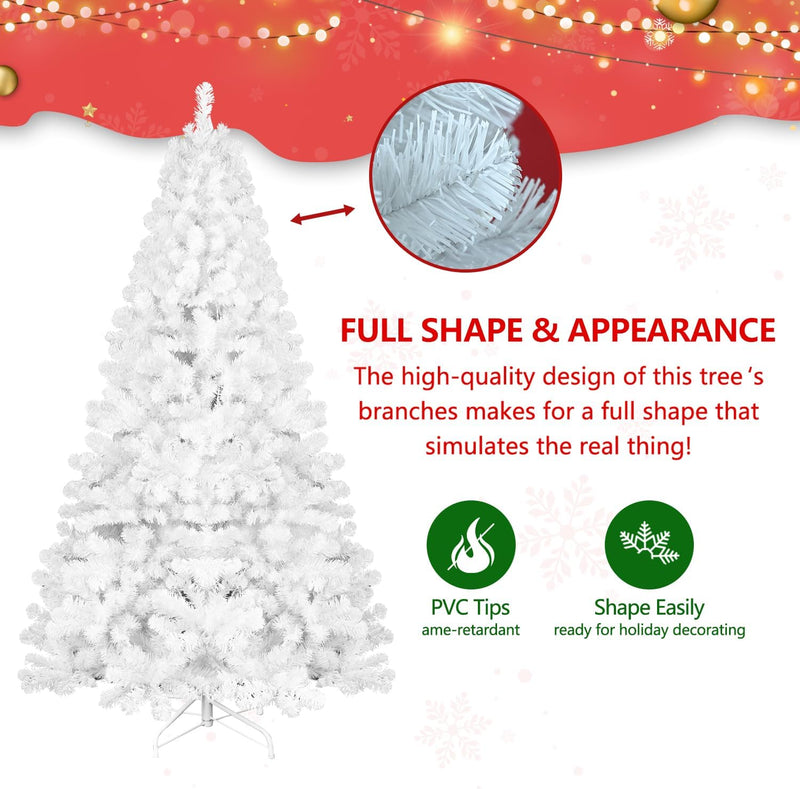 Christmas Tree, Premium PVC Fir Artificial Holiday Christmas Tree, Ideal for Home, Office, and Xmas Party Decoration