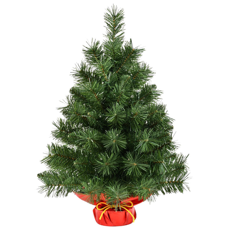 Bringstar Pre-lit Artificial Mini Christmas Tree, 2ft Tabletop Christmas Tree with 50 LED Lights